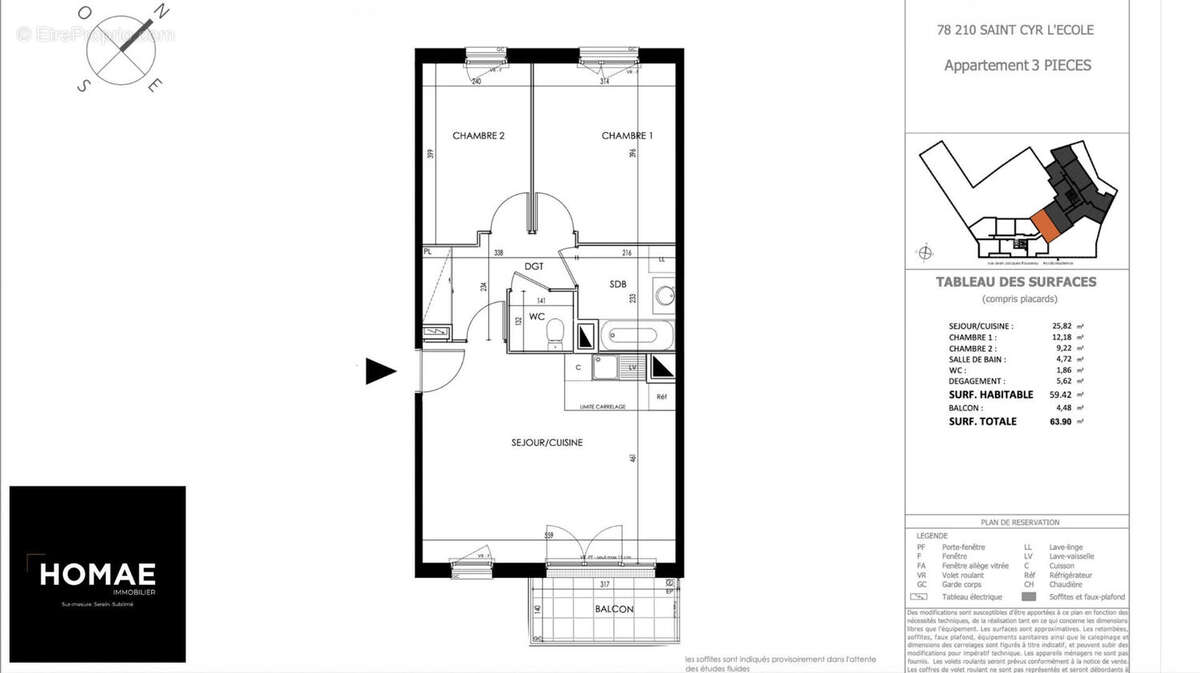 Appartement à SAINT-CYR-L&#039;ECOLE