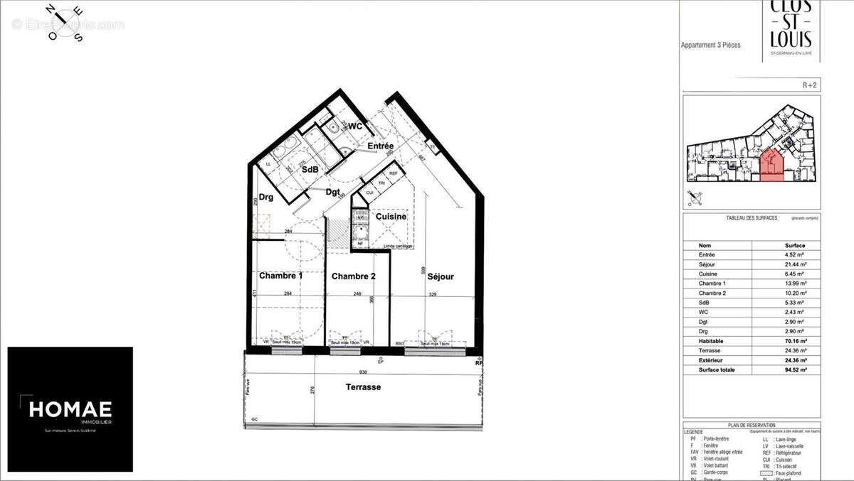 Appartement à SAINT-GERMAIN-EN-LAYE