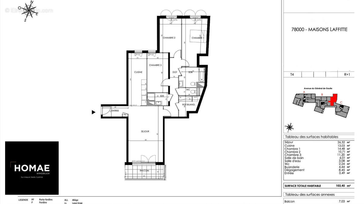 Appartement à MAISONS-LAFFITTE