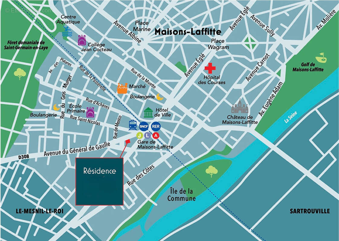 Appartement à MAISONS-LAFFITTE