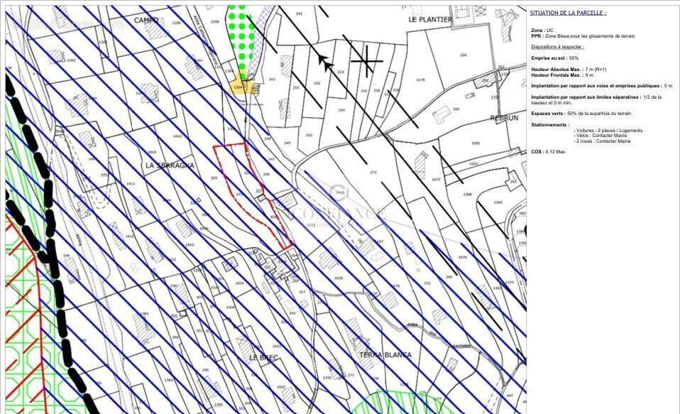 Terrain à CHATEAUNEUF-VILLEVIEILLE
