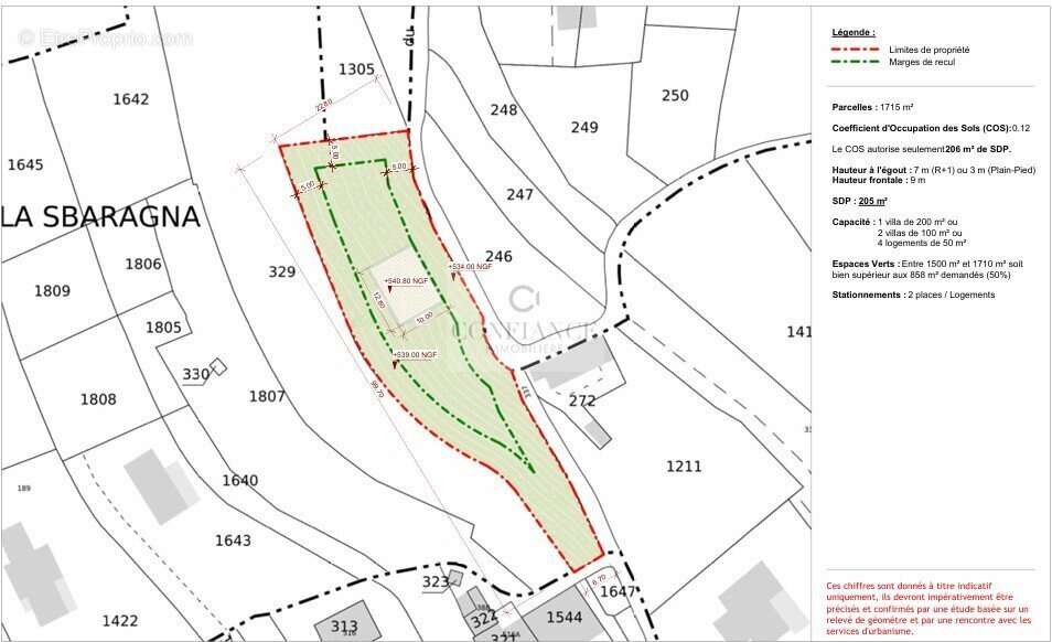 Terrain à CHATEAUNEUF-VILLEVIEILLE