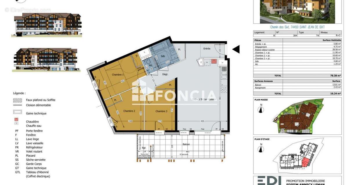 Appartement à SAINT-JEAN-DE-SIXT