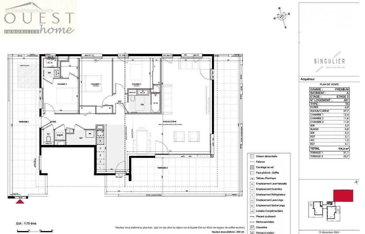 Appartement à SAINTE-FOY-LES-LYON