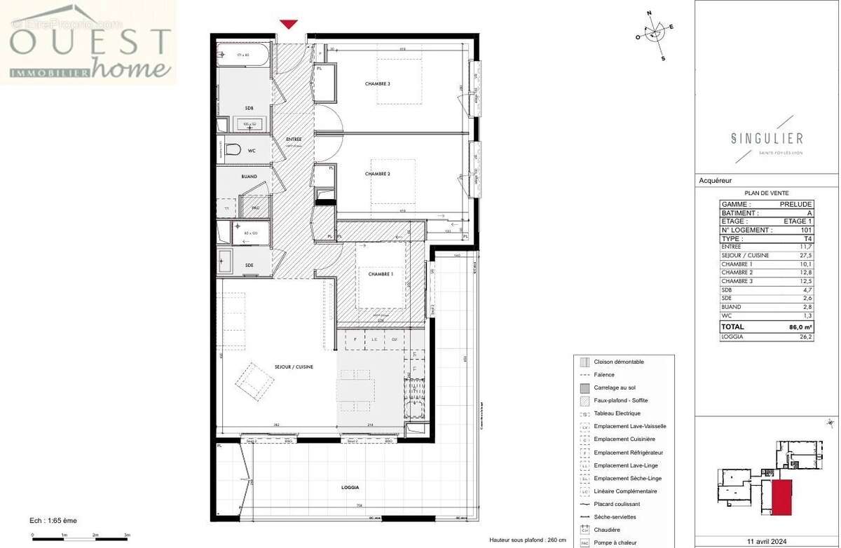 Appartement à SAINTE-FOY-LES-LYON