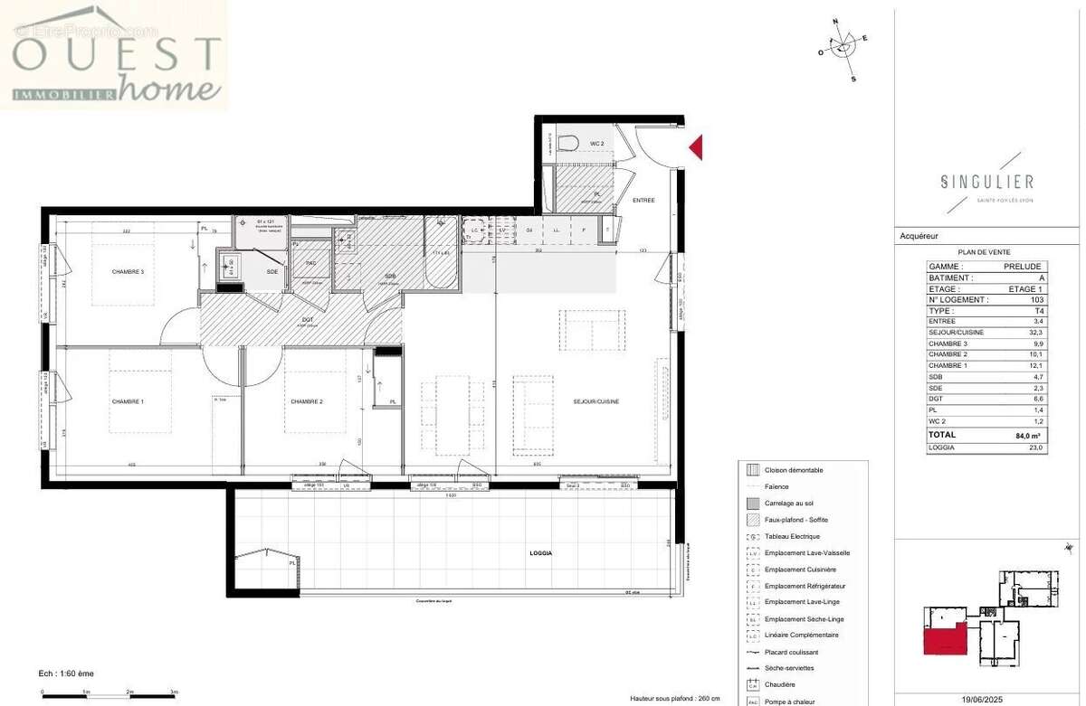 Appartement à SAINTE-FOY-LES-LYON