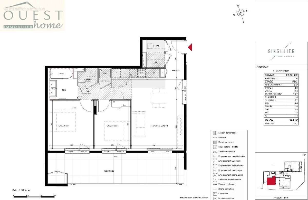 Appartement à SAINTE-FOY-LES-LYON