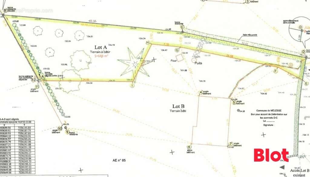 Terrain à MELESSE