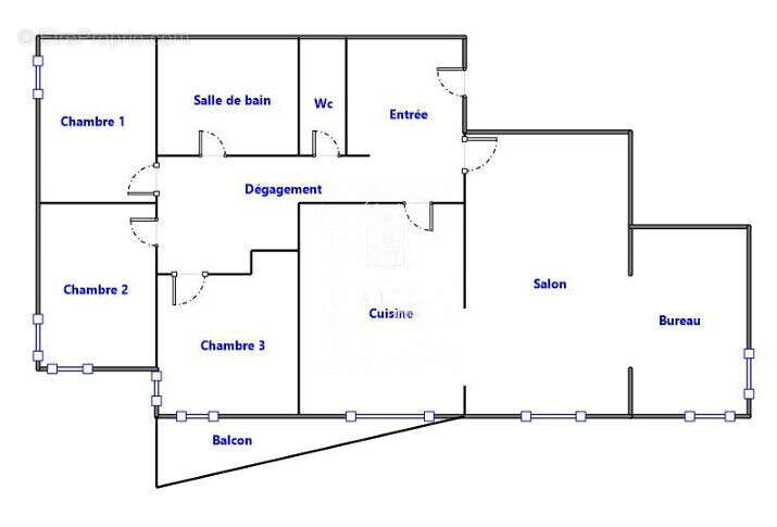Distribution des pièces - Appartement à MASSY