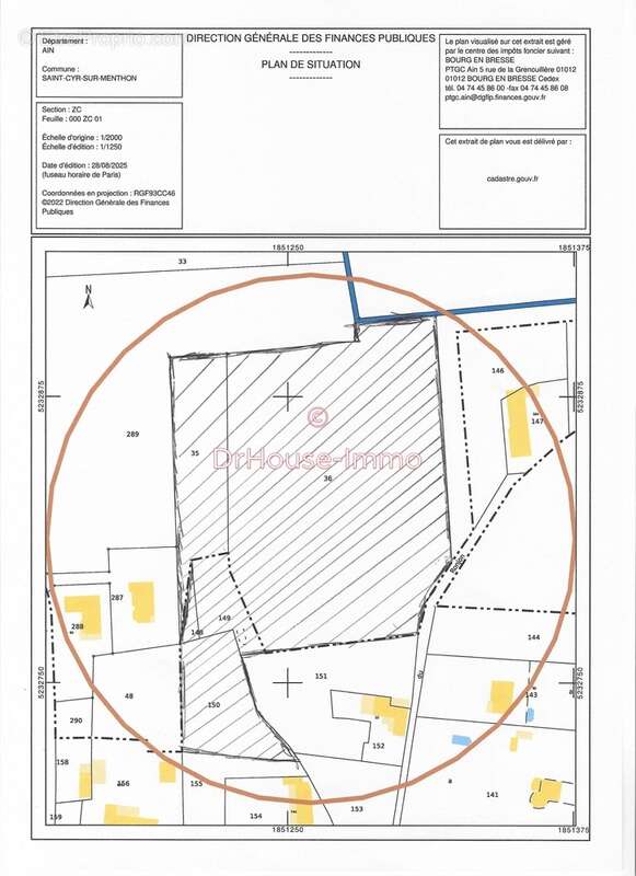 Terrain à SAINT-CYR-SUR-MENTHON