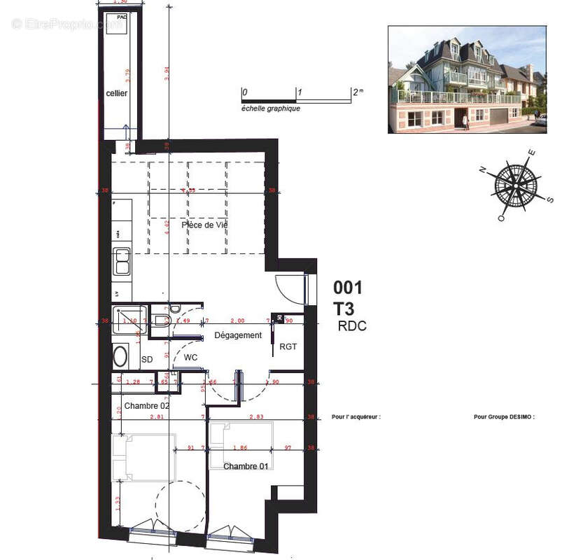 Appartement à DEAUVILLE