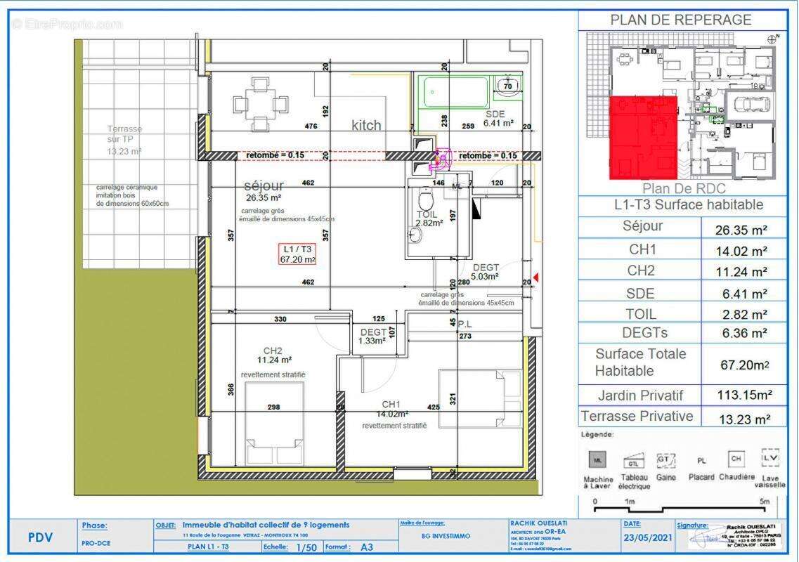 Appartement à VETRAZ-MONTHOUX