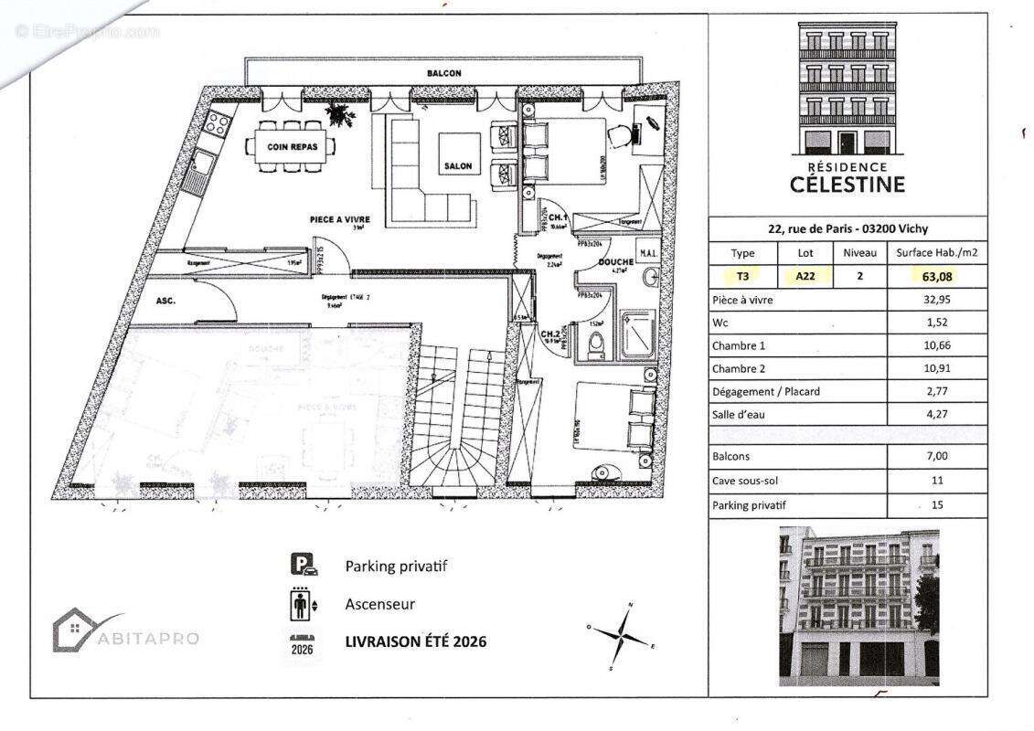 Appartement à VICHY