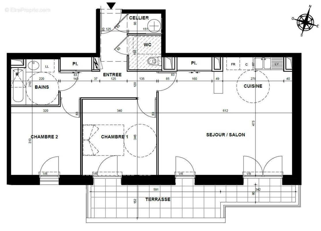 Appartement à SAINT-CYR-SUR-LOIRE