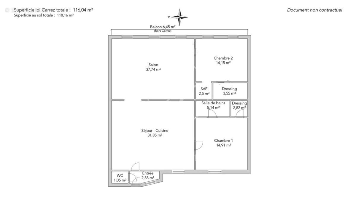 Appartement à PARIS-2E