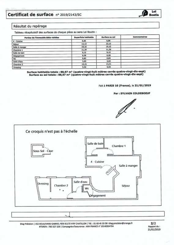 Appartement à PARIS-16E