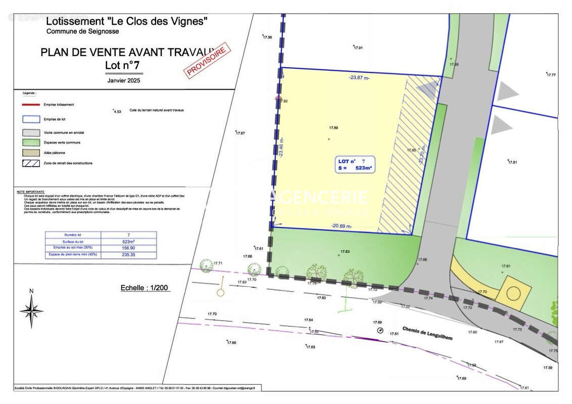 Terrain à SEIGNOSSE