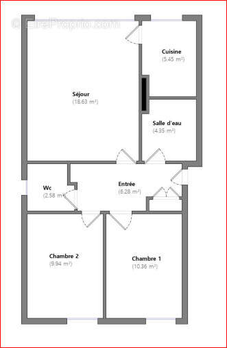 Appartement à SAINT-HILAIRE-DE-RIEZ