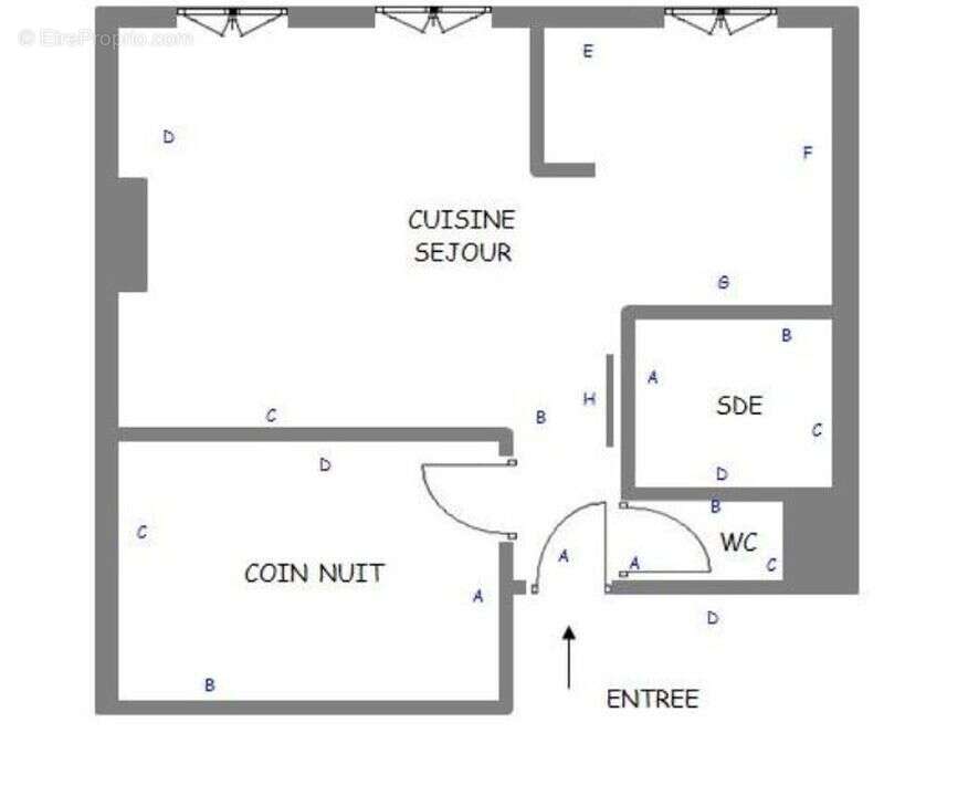 Appartement à MARSEILLE-3E