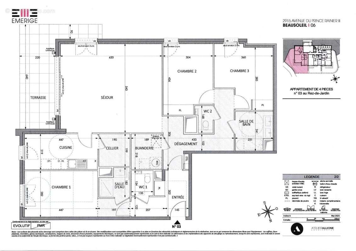 Appartement à BEAUSOLEIL