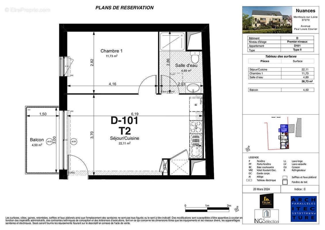 Appartement à MONTLOUIS-SUR-LOIRE