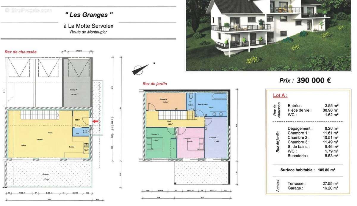 Appartement à LA MOTTE-SERVOLEX