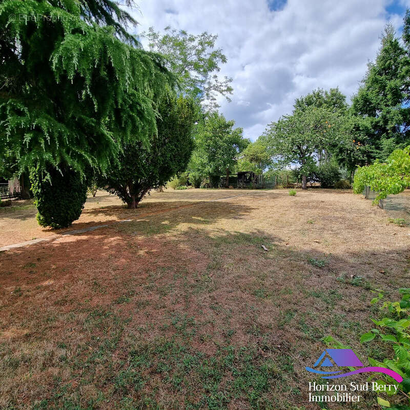 jardin arrière - Maison à MONTGIVRAY