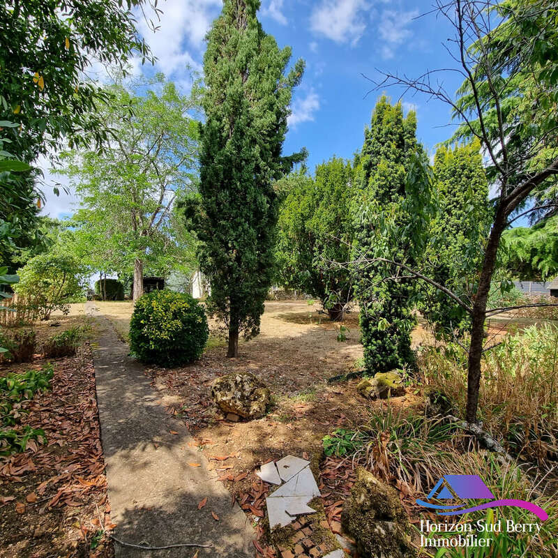 jardin arrière - Maison à MONTGIVRAY