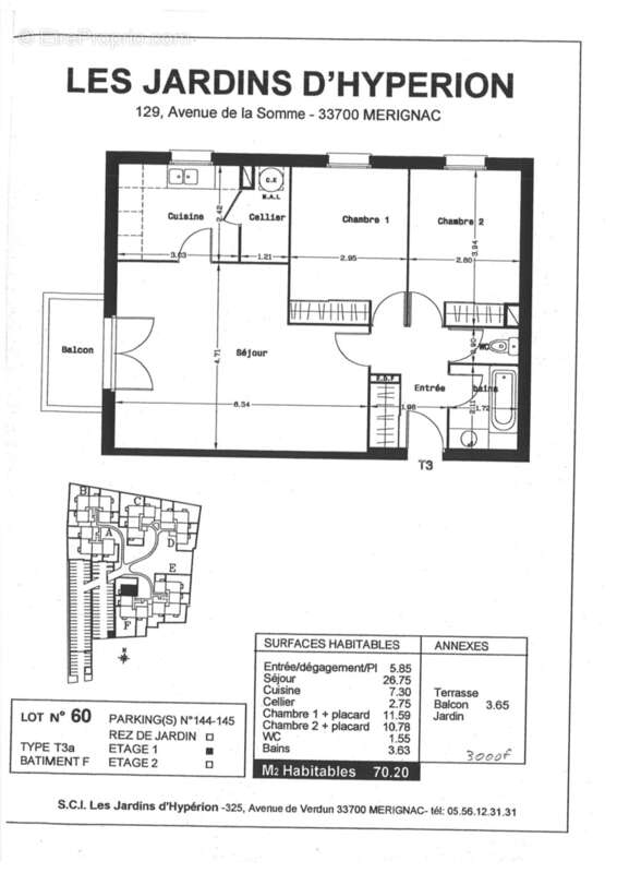 Appartement à MERIGNAC