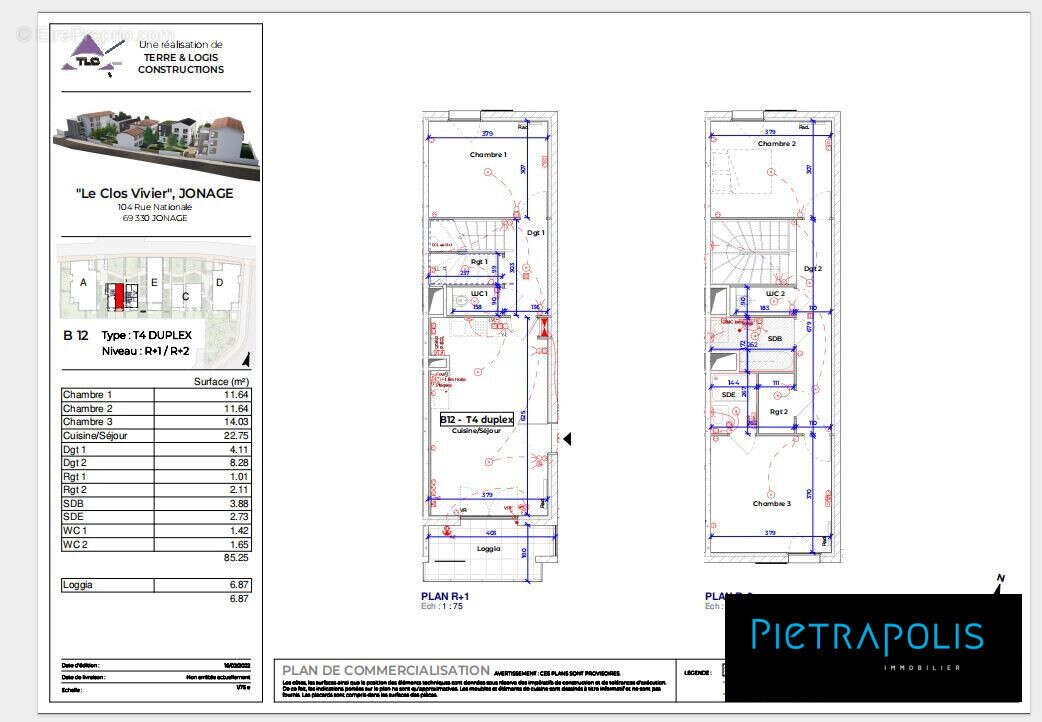 Appartement à JONAGE