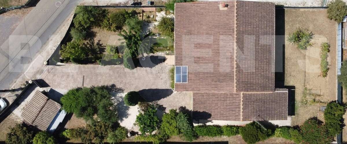 vue du ciel - Maison à SAINT-CHRISTOL-LES-ALES