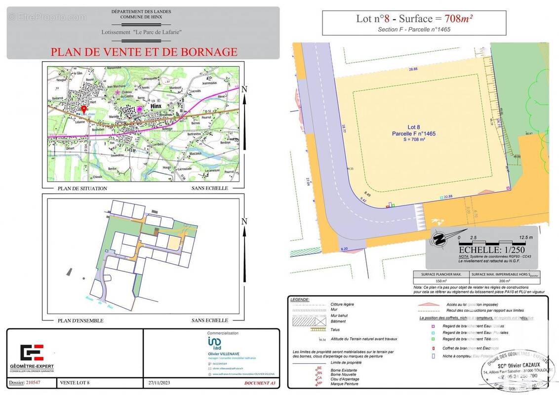 Photo 1 - Terrain à HINX