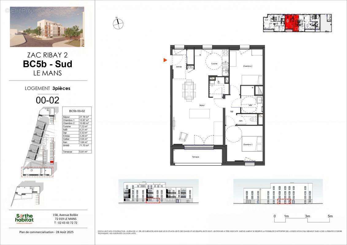 Appartement à LE MANS