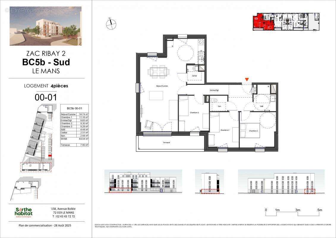 Appartement à LE MANS