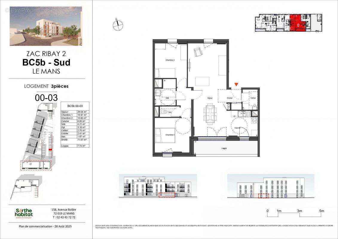 Appartement à LE MANS