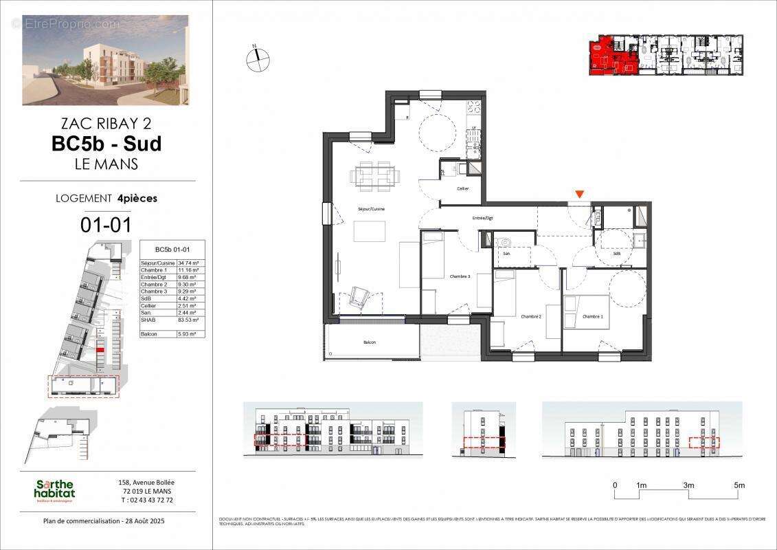 Appartement à LE MANS