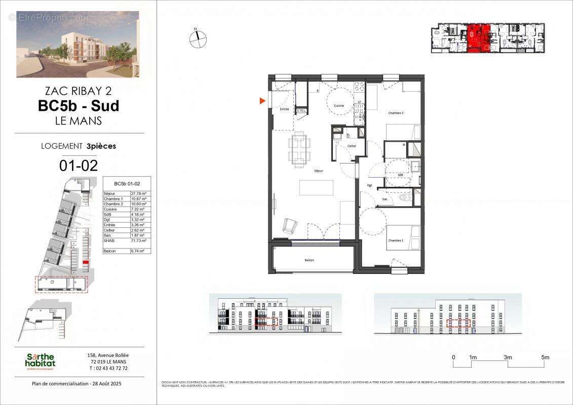 Appartement à LE MANS