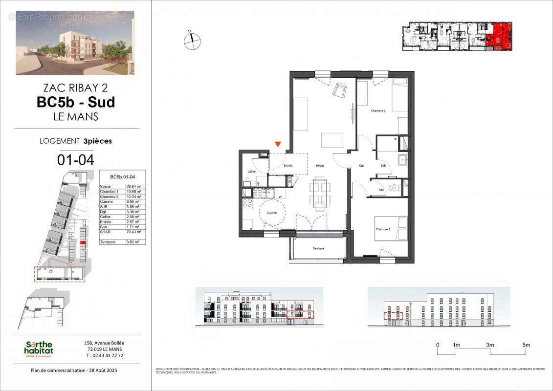 Appartement à LE MANS
