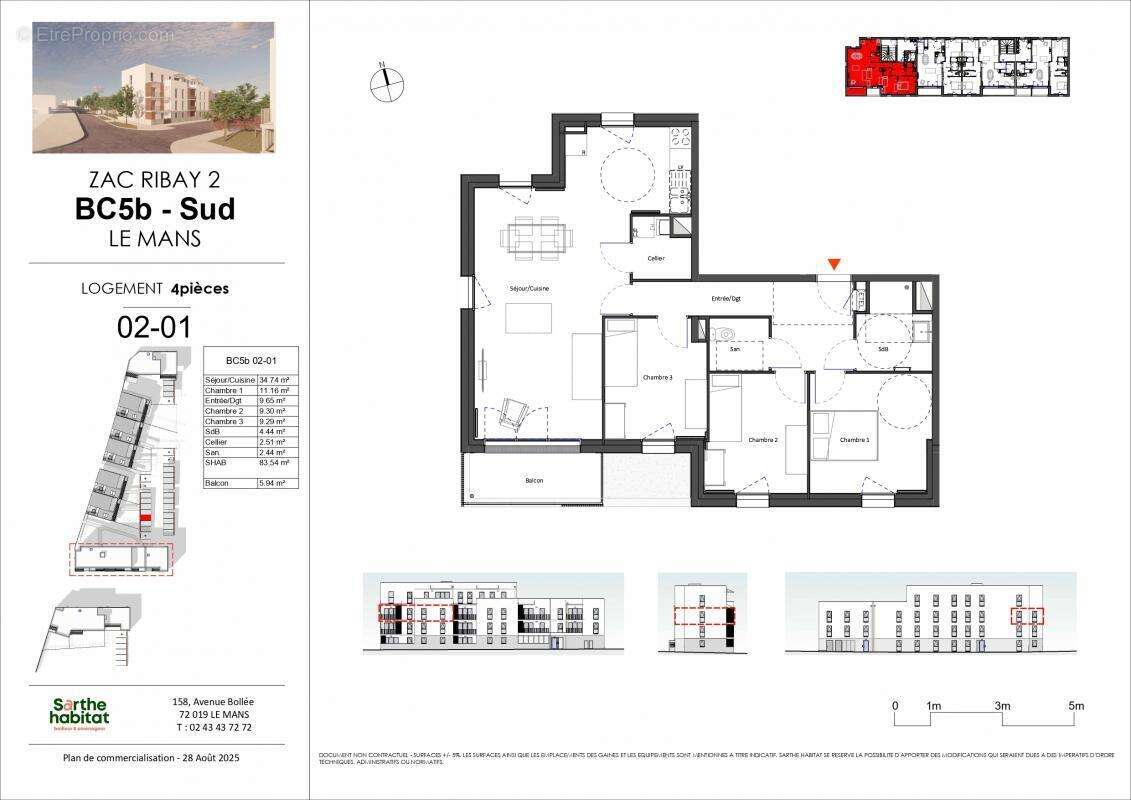Appartement à LE MANS