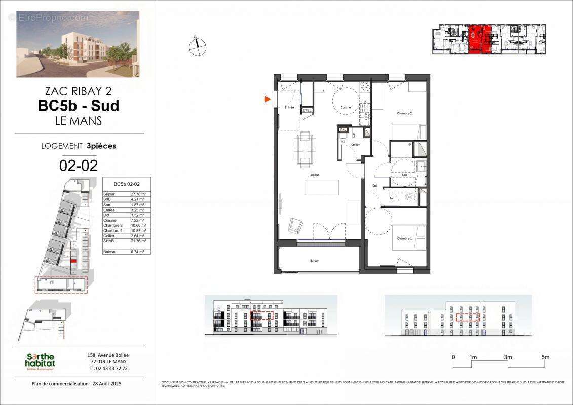 Appartement à LE MANS