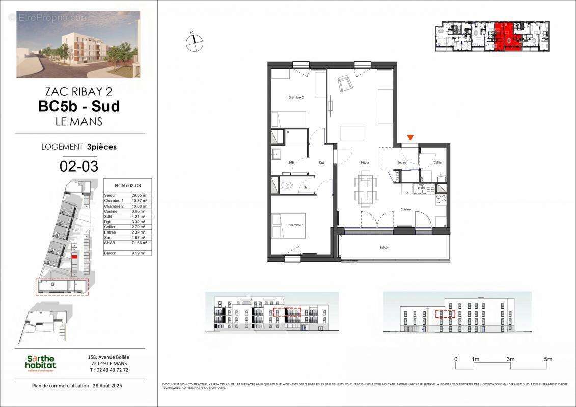 Appartement à LE MANS