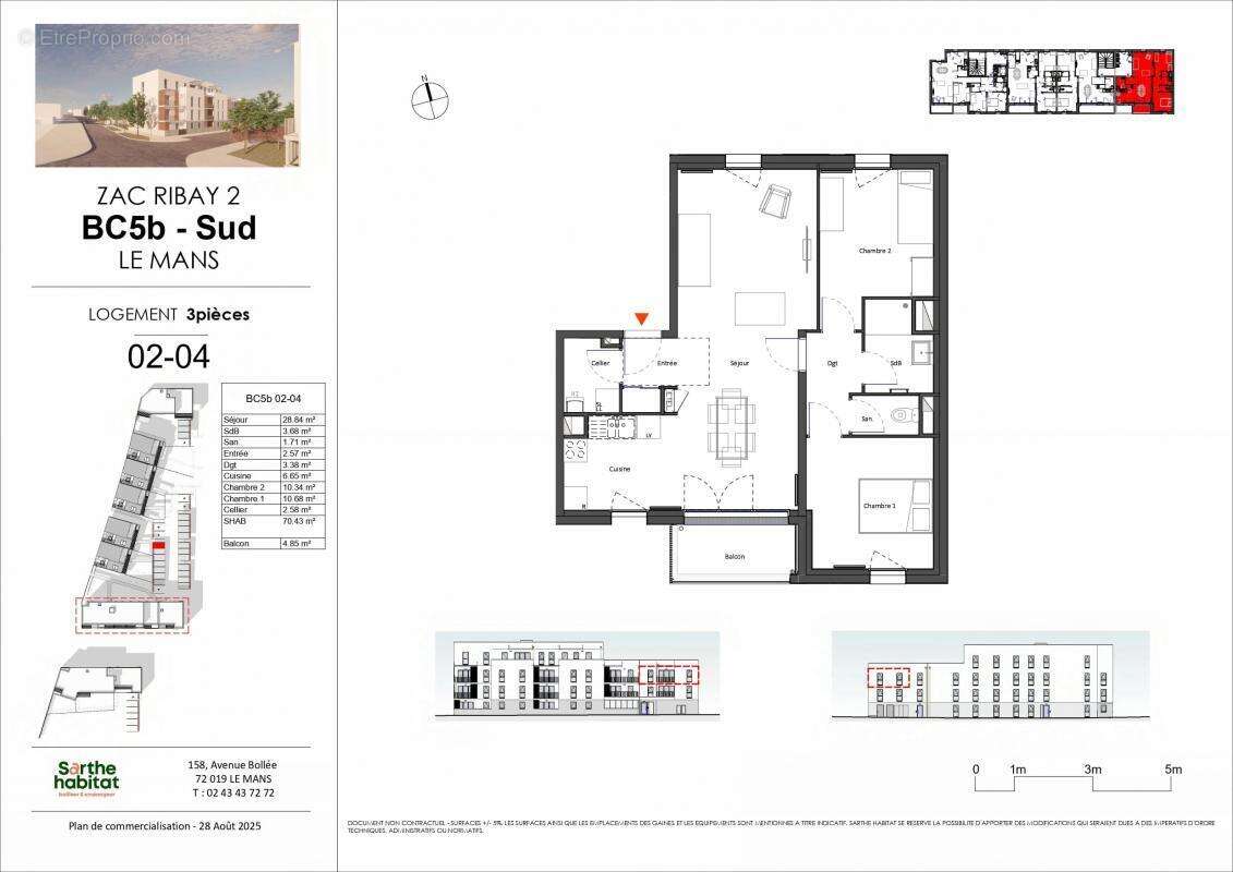 Appartement à LE MANS