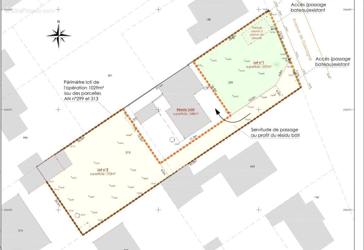 Terrain à TOURNEFEUILLE