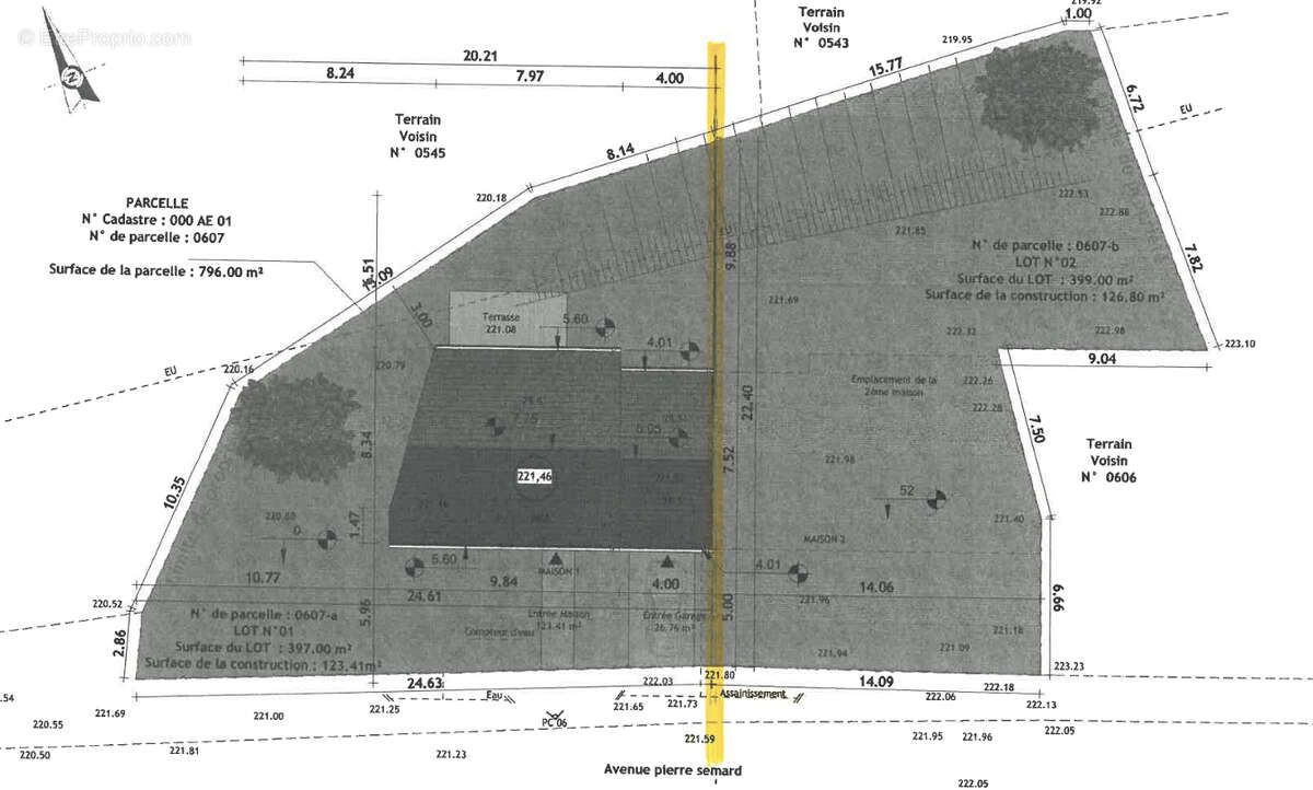 Terrain à BLAINVILLE-SUR-L&#039;EAU