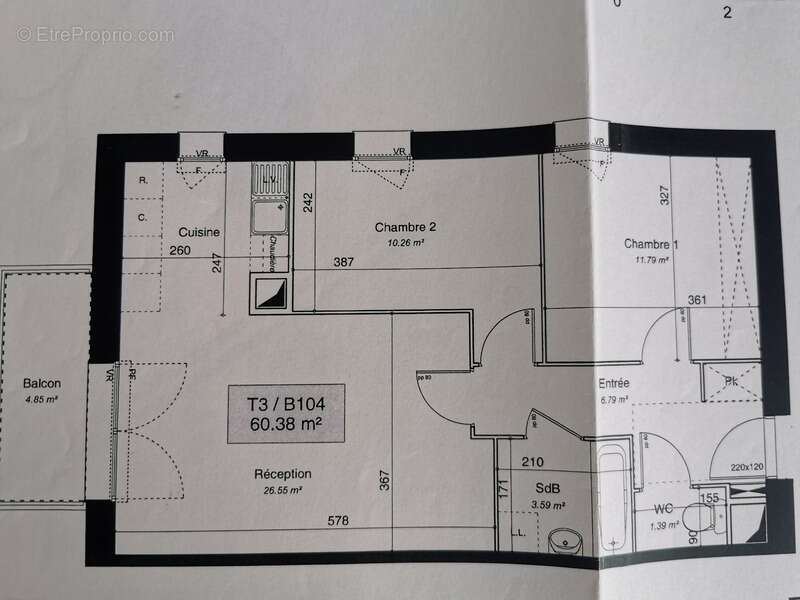 Appartement à MENUCOURT