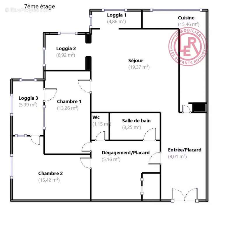 Appartement à PARIS-15E