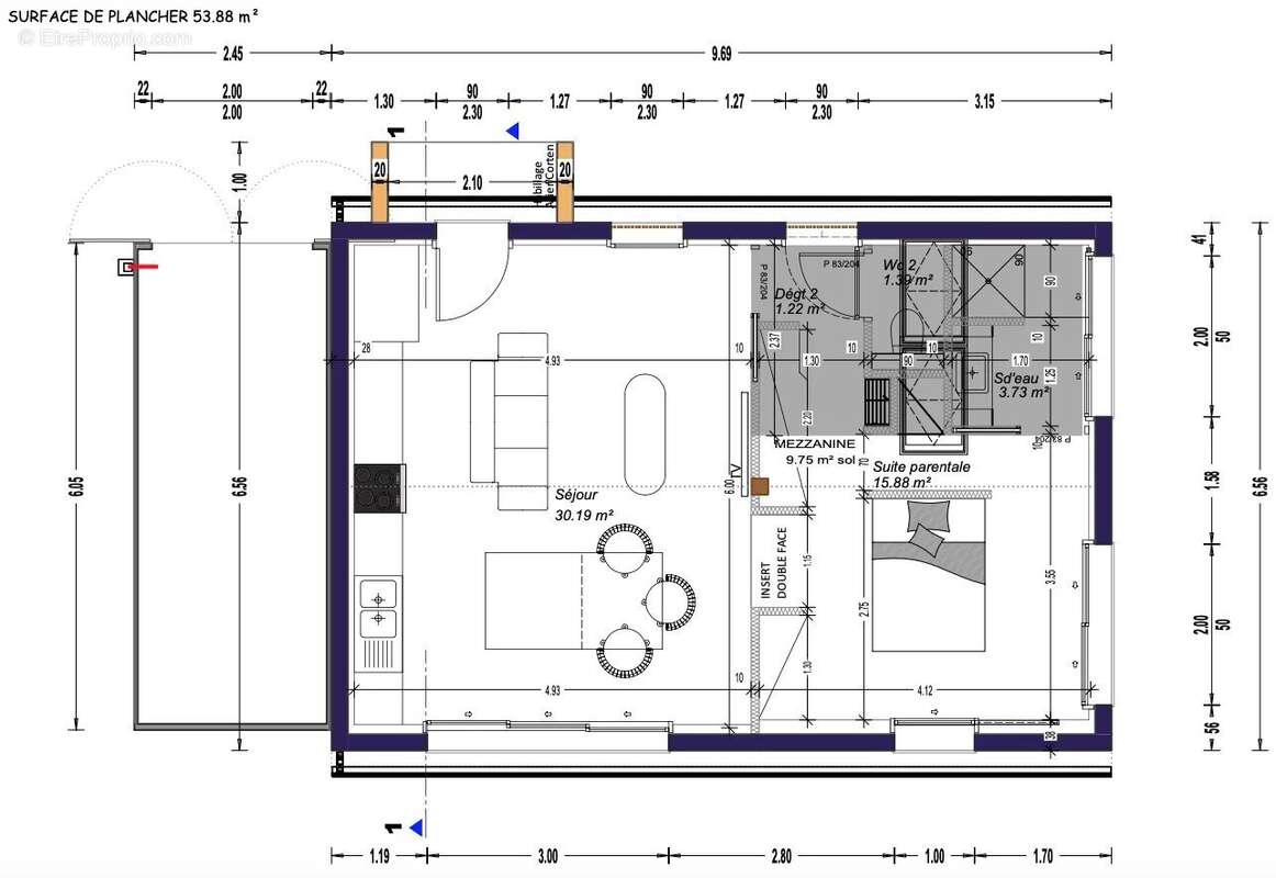 Terrain à SAINT-ANDRE-DE-SEIGNANX