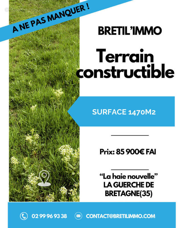 Terrain à LA GUERCHE-DE-BRETAGNE