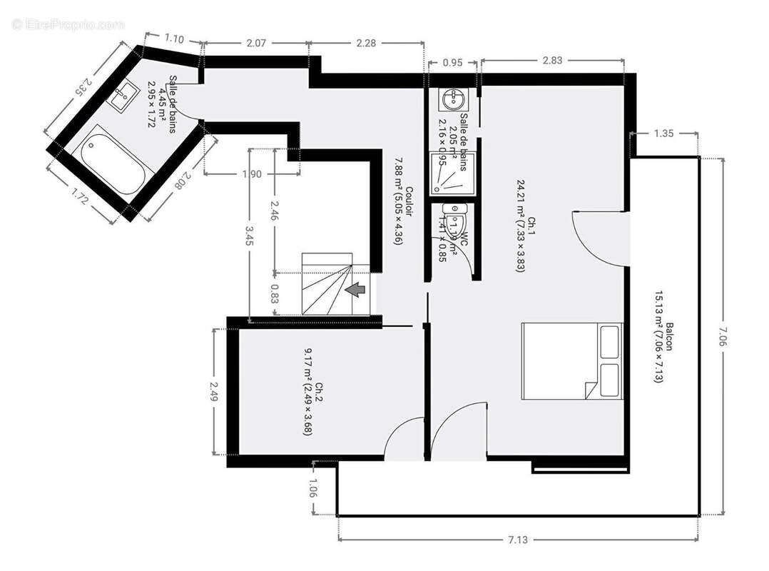 Appartement à PARIS-19E