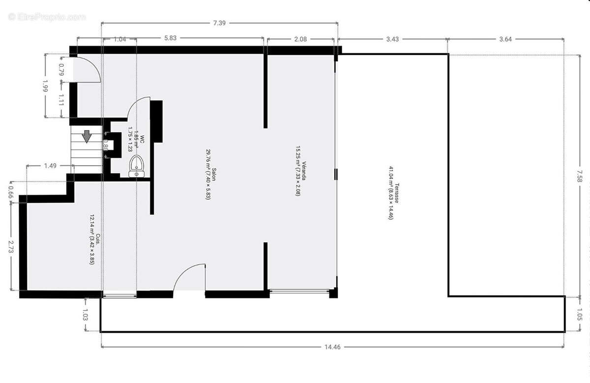 Appartement à PARIS-19E